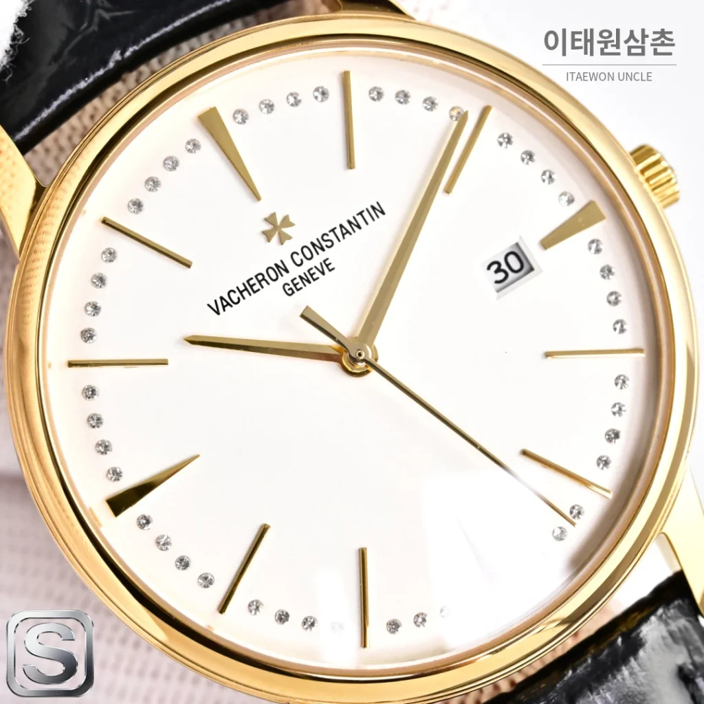오메가 문페이즈 문앤스타 캘린더 가죽밴드 오토매틱 40mm R43