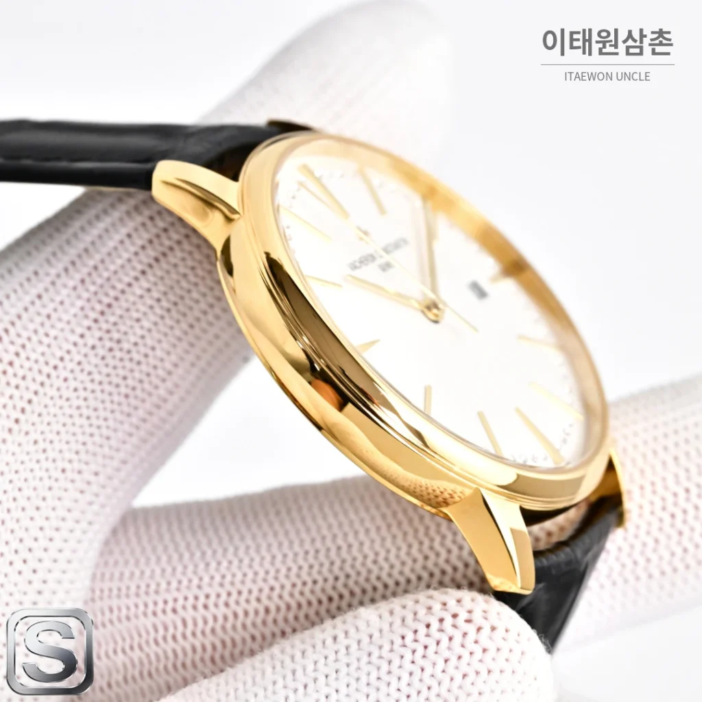 오메가 문페이즈 문앤스타 캘린더 가죽밴드 오토매틱 40mm R43