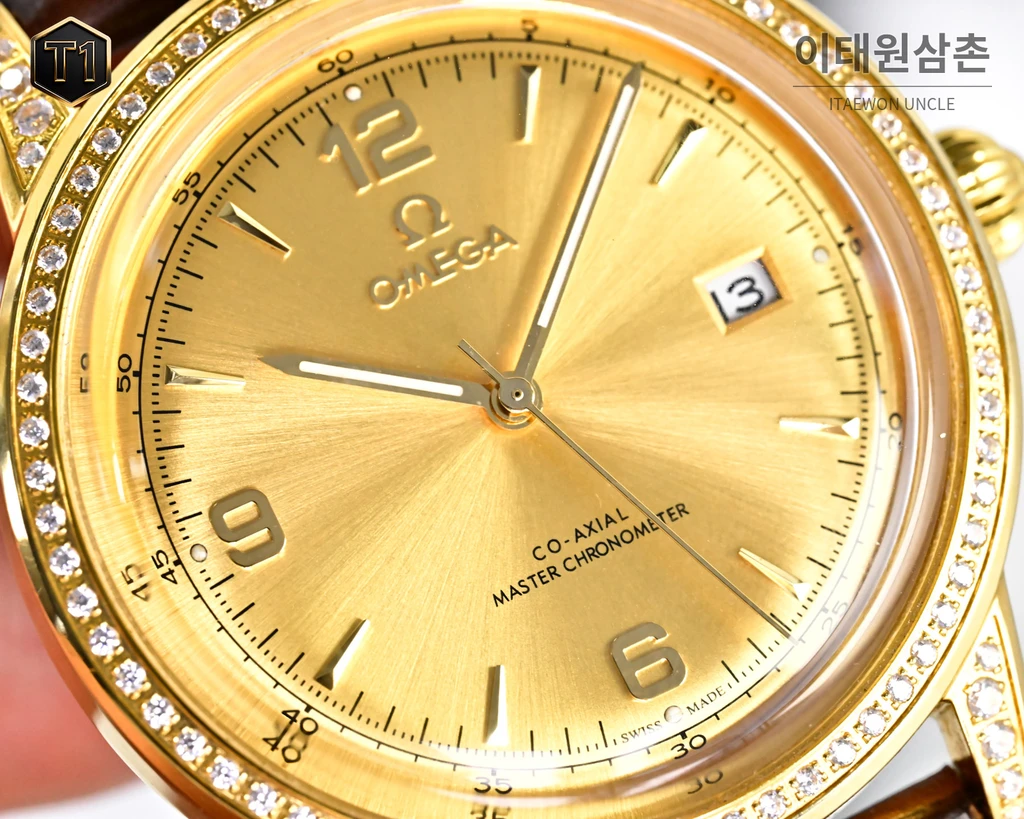 오메가 신형 3D 블루 라이트 글래스 오토매틱 화이트 워치 40mm
