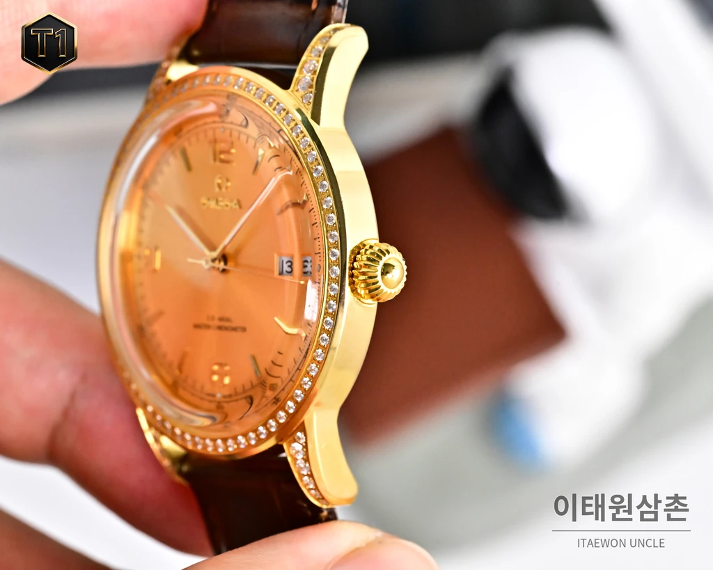 오메가 신형 3D 블루 라이트 글래스 오토매틱 화이트 워치 40mm