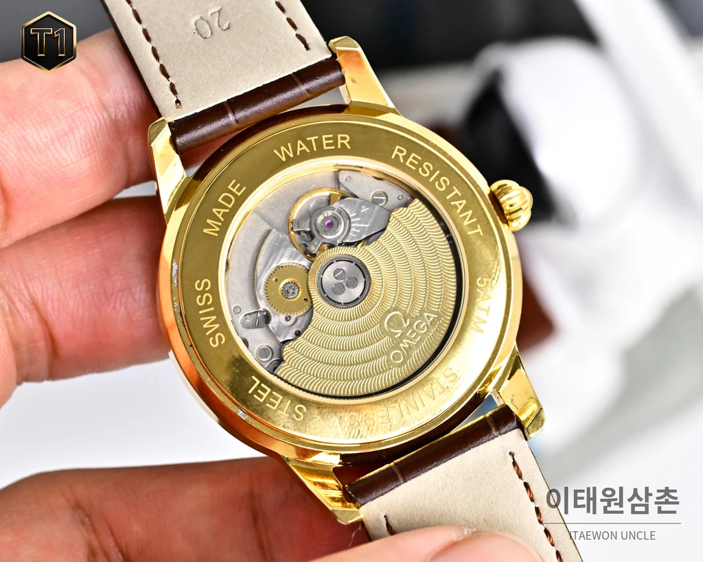 오메가 신형 3D 블루 라이트 글래스 오토매틱 화이트 워치 40mm