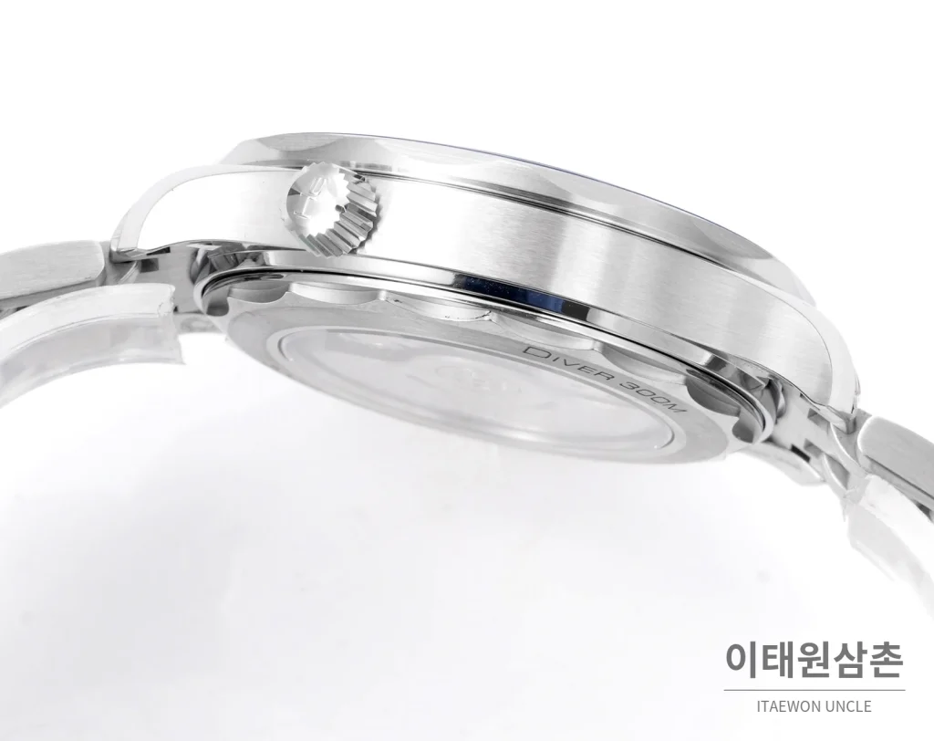 오메가 씨마스터300 세라믹 웨이브다이얼 오토매틱 42mm 스틸 브레이슬릿 블루 베젤