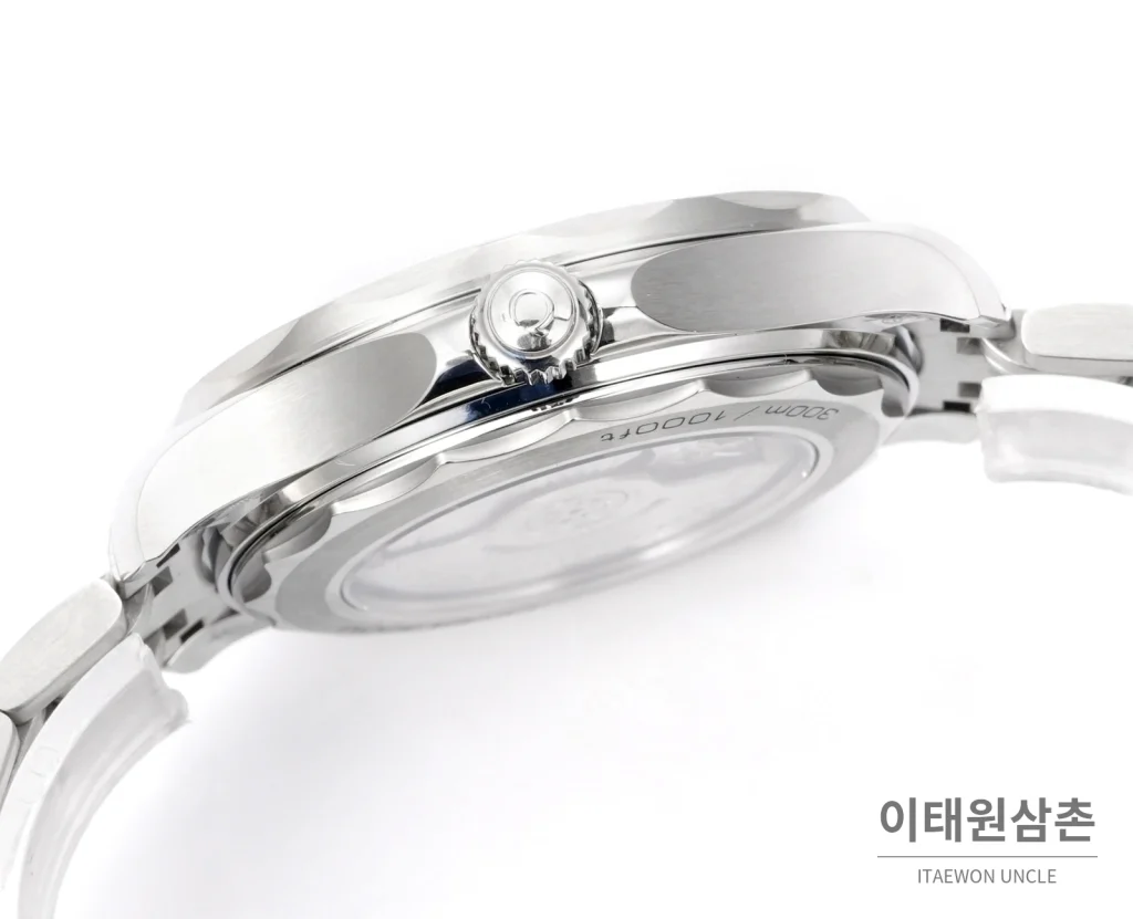 오메가 씨마스터300 세라믹 웨이브다이얼 오토매틱 42mm 스틸 브레이슬릿 블루 베젤