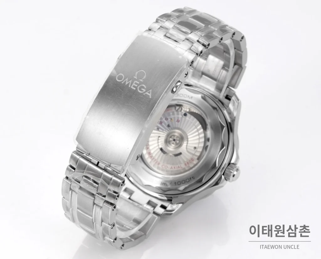 오메가 씨마스터300 세라믹 웨이브다이얼 오토매틱 42mm 스틸 브레이슬릿 블랙 베젤