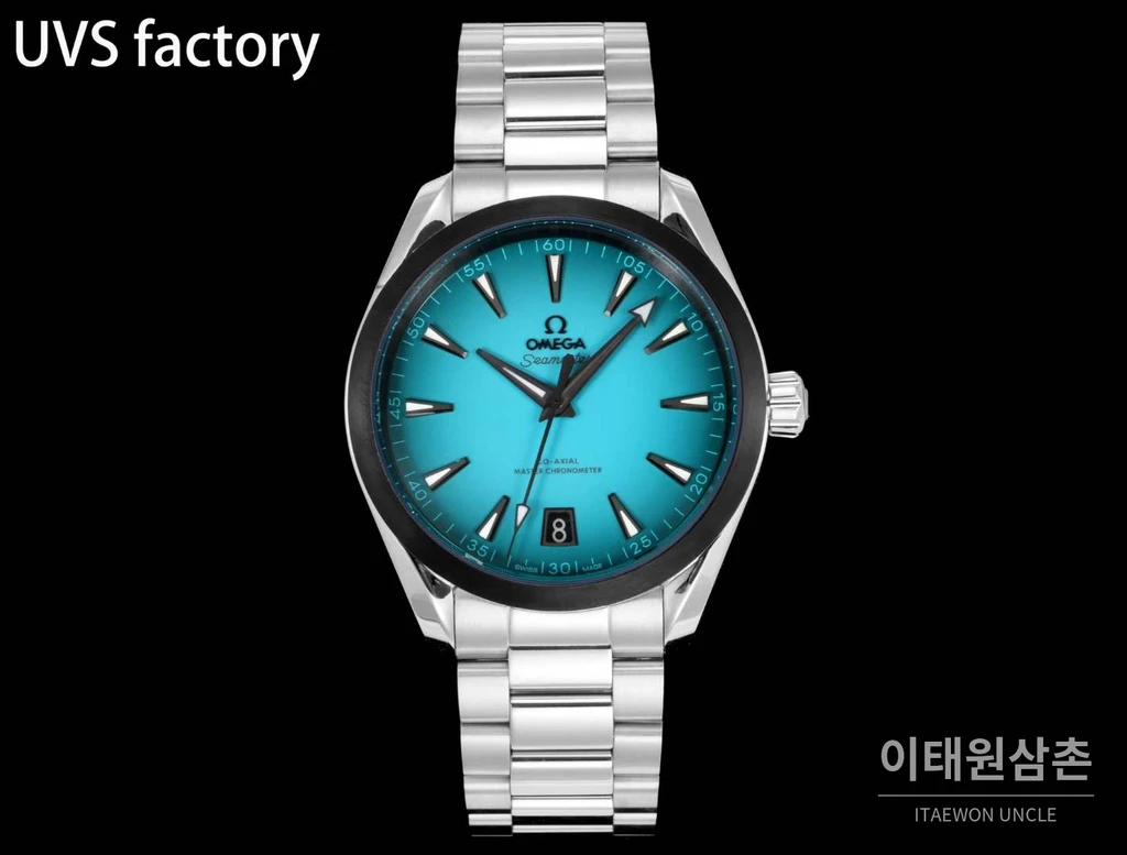 오메가 씨마스터 아쿠아 테라 150M 에나멜 다이얼 블랙베젤 41mm