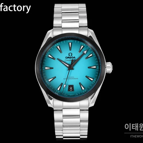 오메가 씨마스터 아쿠아 테라 150M 에나멜 다이얼 블랙베젤 41mm 오메가 씨마스터 아쿠아 테라 150M 에나멜 다이얼 블랙베젤 41mm
