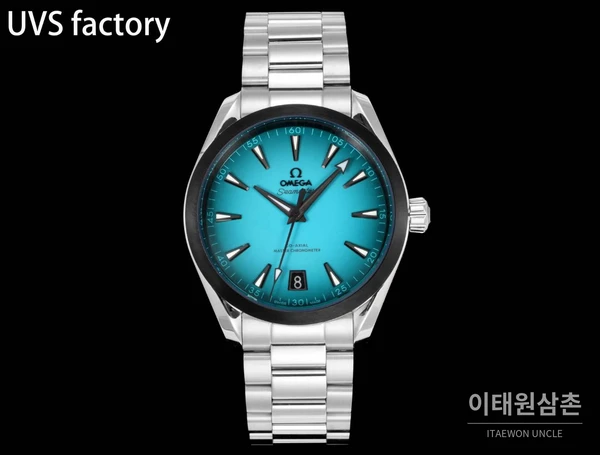 오메가 씨마스터 아쿠아 테라 150M 에나멜 다이얼 블랙베젤 41mm