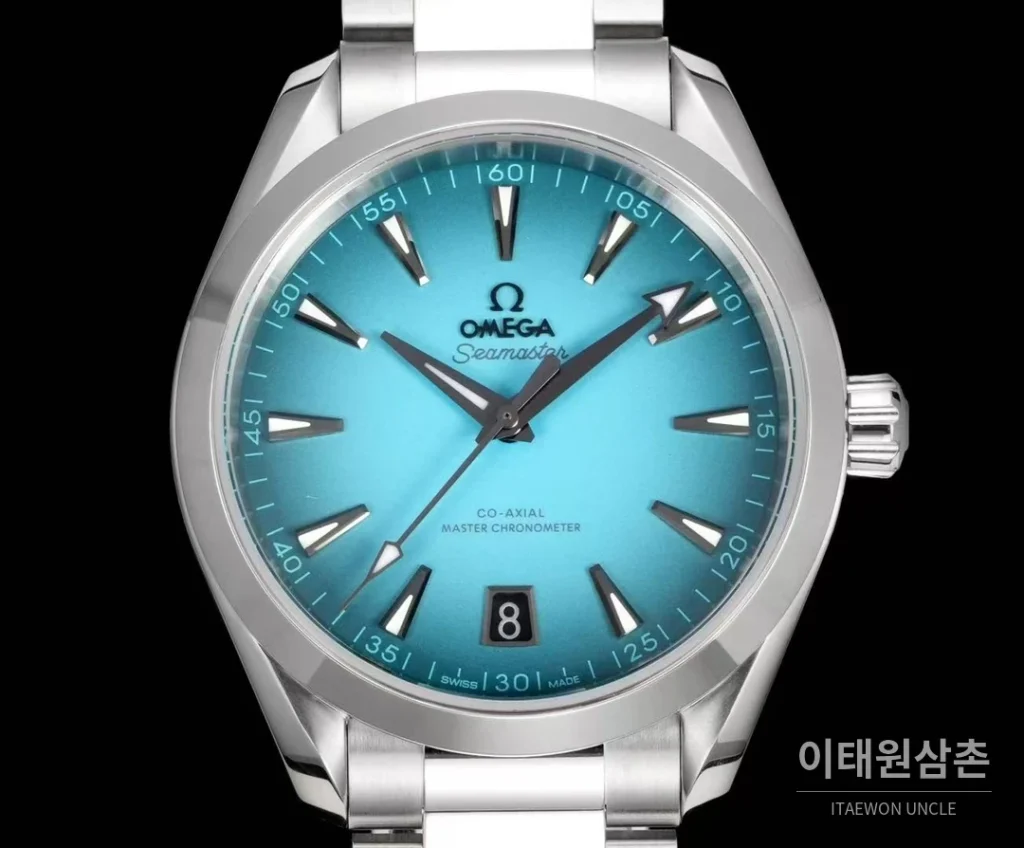 오메가 씨마스터 아쿠아테라 컬러다이얼 데이트 오토매틱 41mm 멀티 컬러