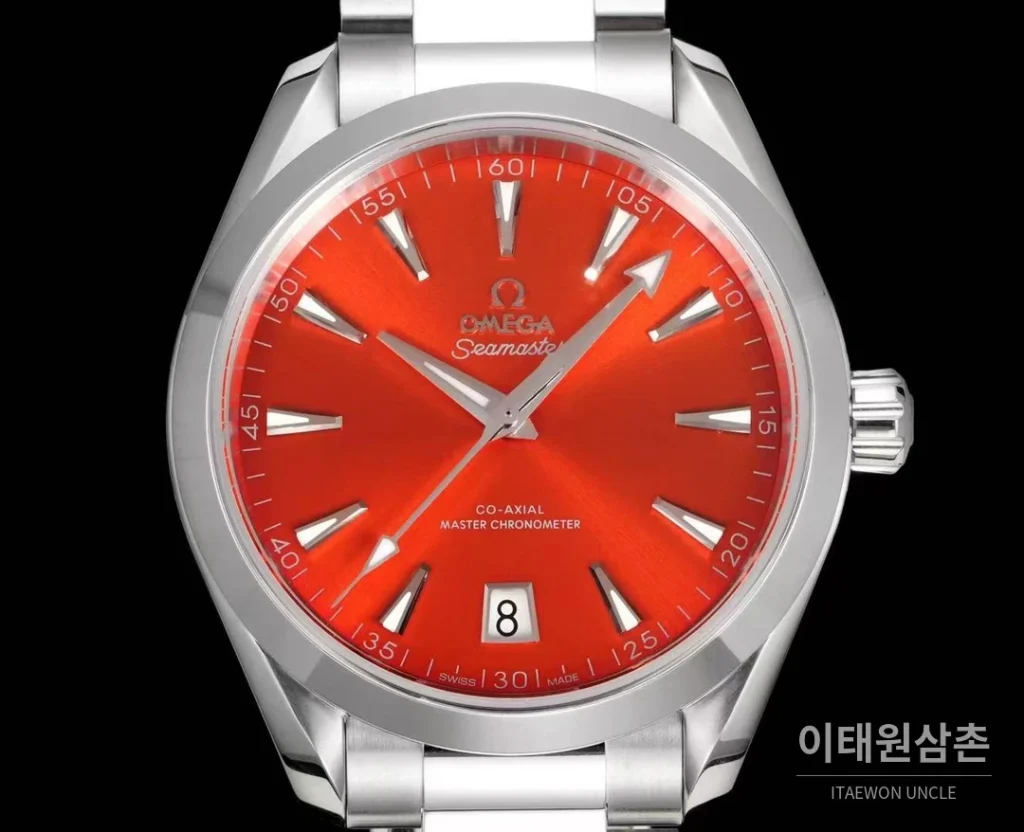 오메가 씨마스터 아쿠아테라 컬러다이얼 데이트 오토매틱 41mm 멀티 컬러