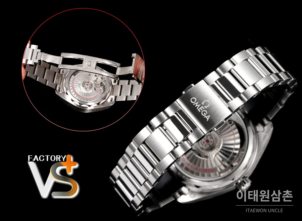 오메가 씨마스터 아쿠아테라 스틸 블랙 다이얼 오토매틱 34mm