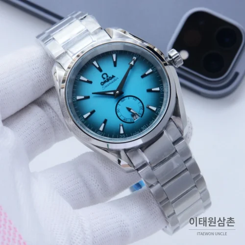 오메가 씨마스터 오토매틱 41mm 아이스블루 다이얼 스틸 브레이슬릿
