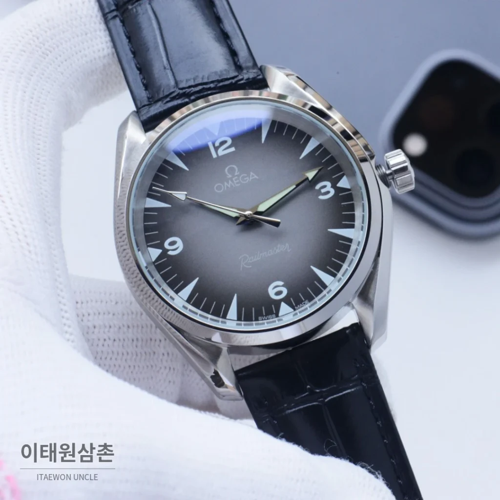 오메가 씨마스터 오토매틱 41mm 블랙 다이얼 스틸 브레이슬릿