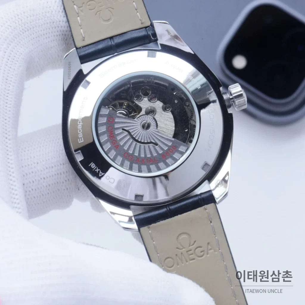 오메가 씨마스터 오토매틱 41mm 블랙 다이얼 스틸 브레이슬릿
