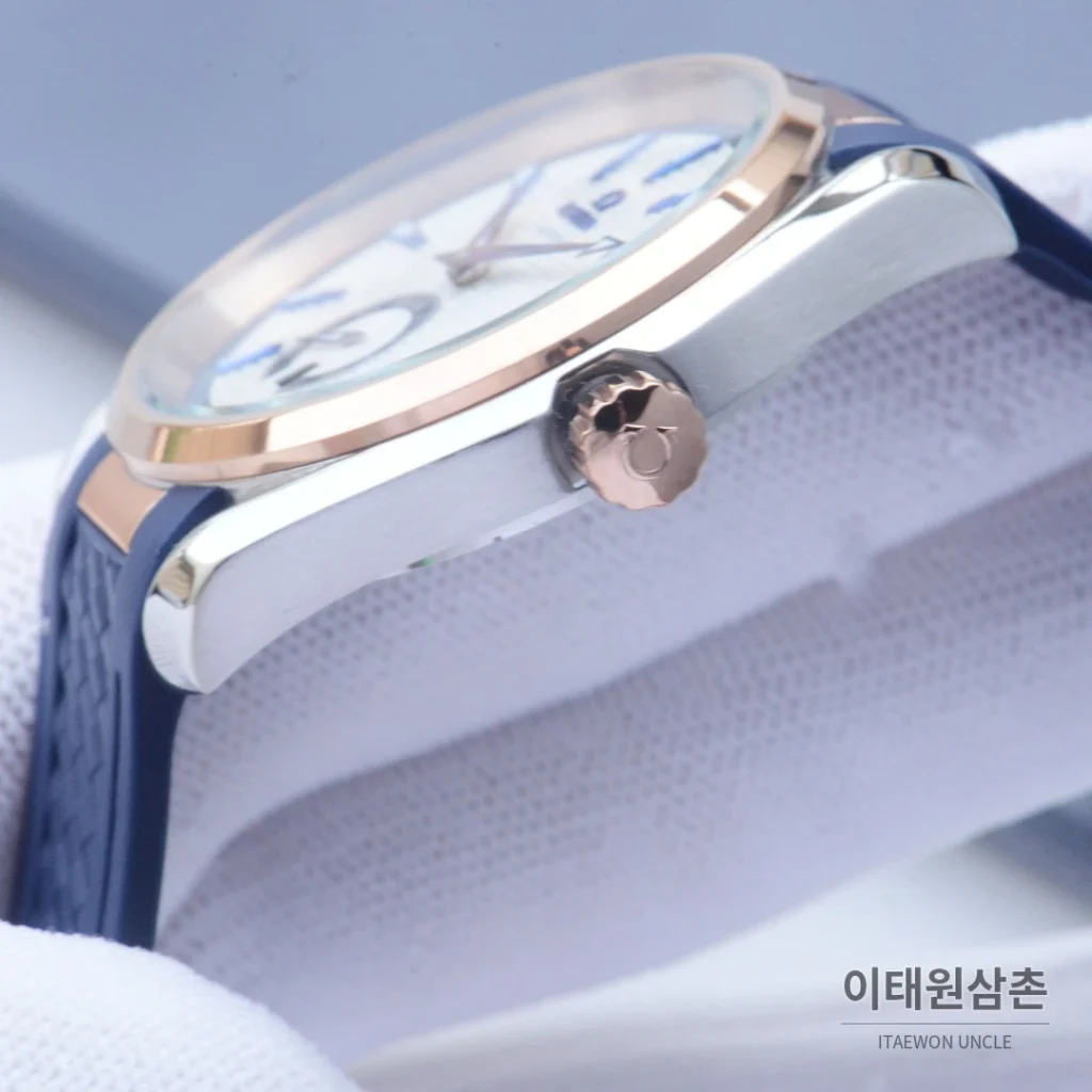 오메가 씨마스터 오토매틱 41mm 블랙 다이얼 블랙 러버 스트랩