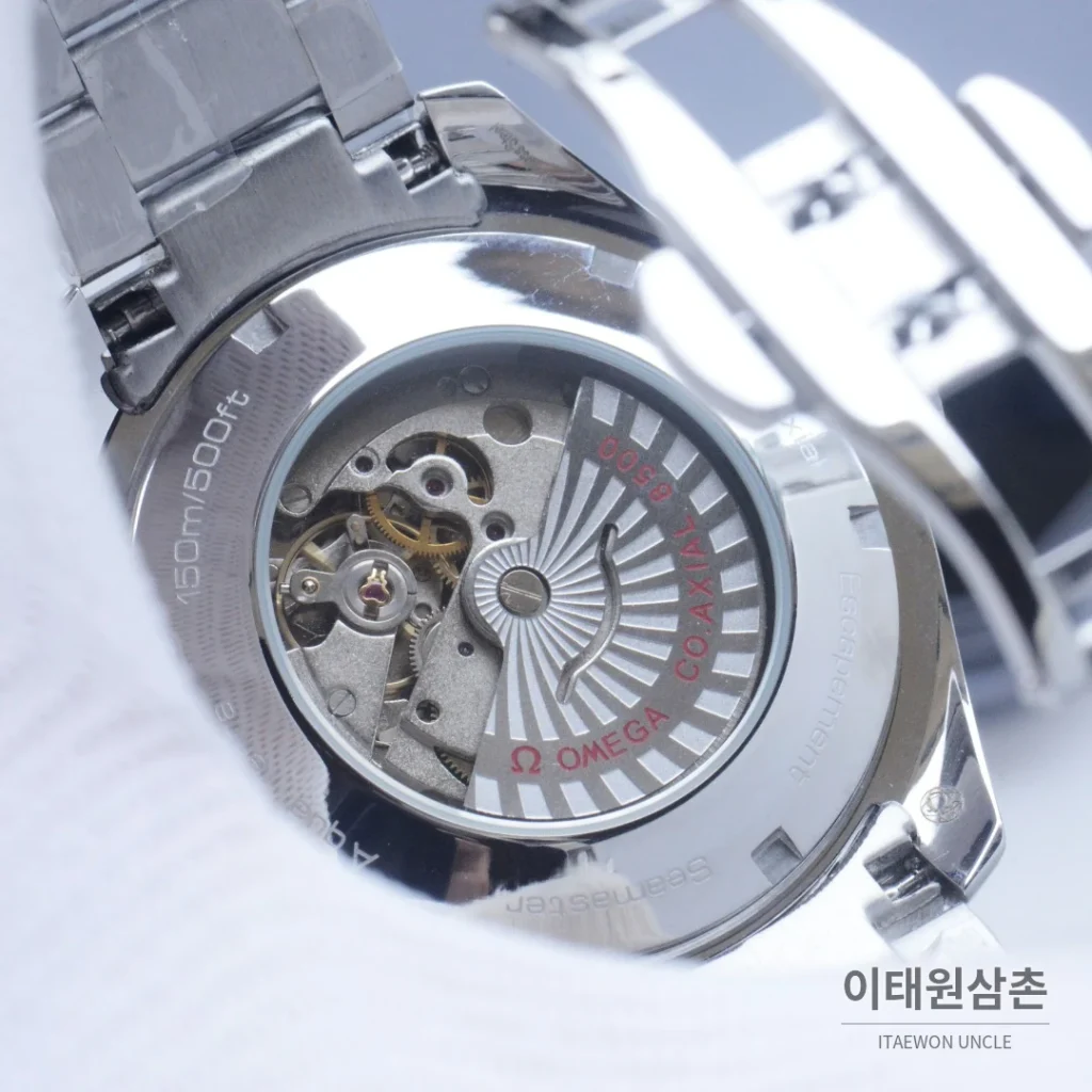 오메가 씨마스터 오토매틱 41mm 블랙 다이얼 스틸 브레이슬릿 (2)