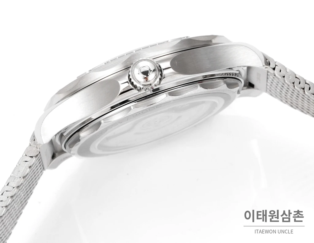 오메가 씨마스터 오토매틱 42mm 그레이 다이얼 스틸 브레이슬릿