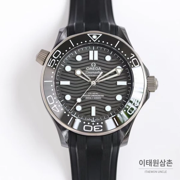 오메가 씨마스터 오토매틱 43.50mm 블랙 다이얼