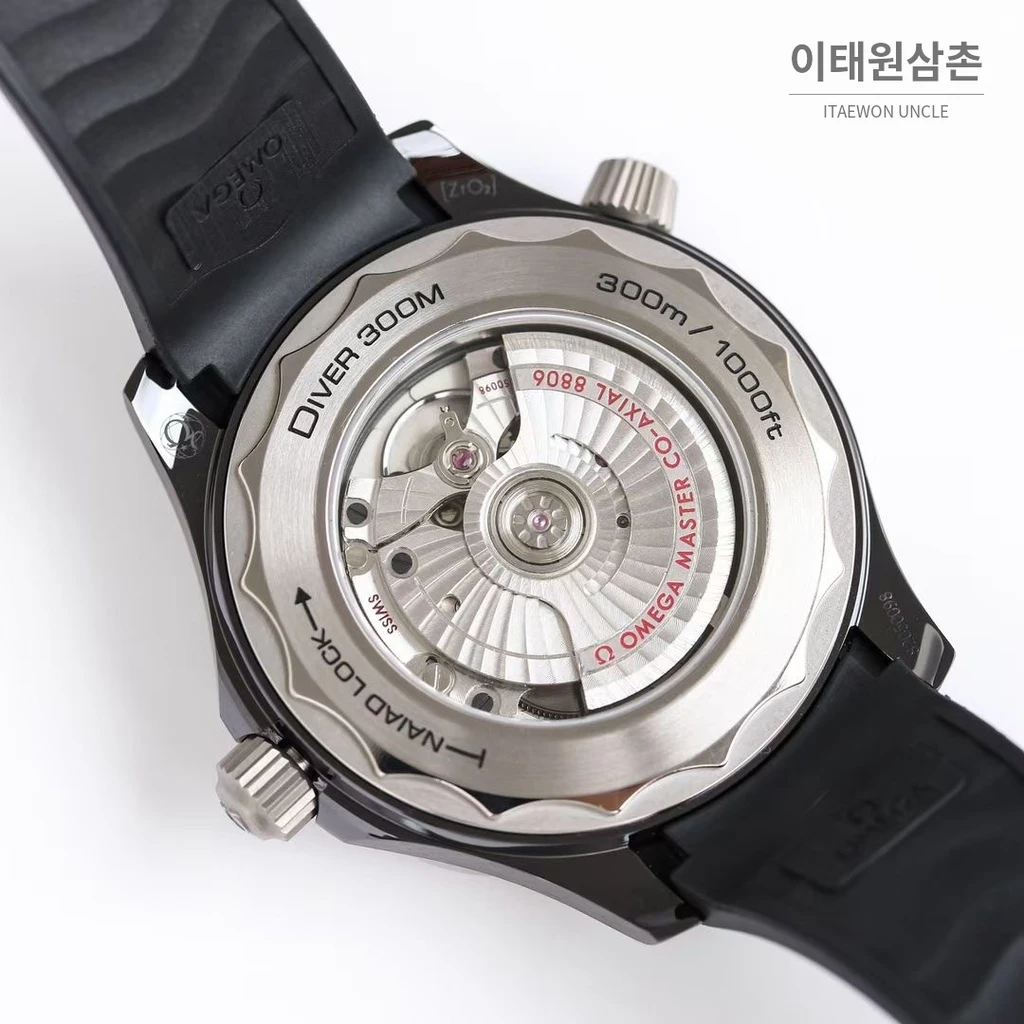 오메가 씨마스터 오토매틱 43.50mm 블랙 다이얼