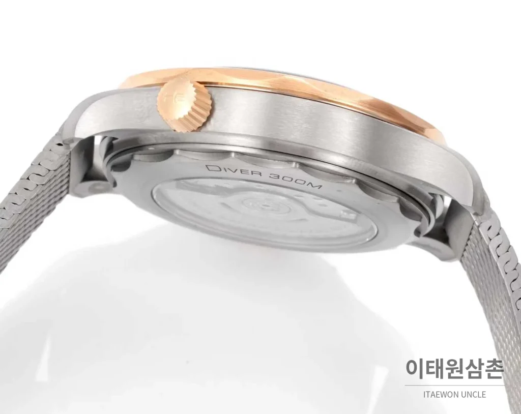 오메가 씨마스터 다이버300M 티타늄베젤 그레이다이얼 야광 오토매틱 42mm 스틸 브레이슬릿 (2)