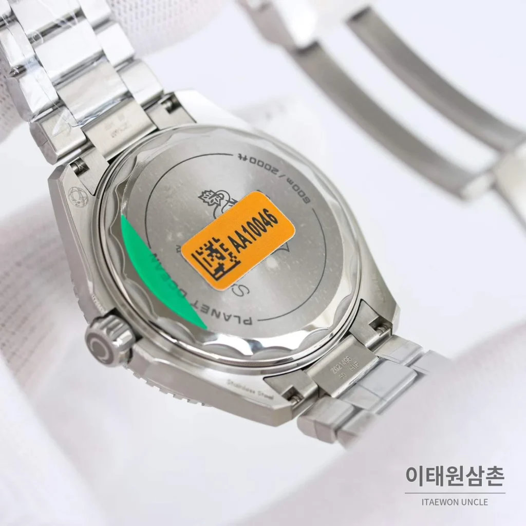 오메가 씨마스터 플래닛오션 600M 세라믹베젤 오렌지 러버스트랩 다이버워치 42mm (5)