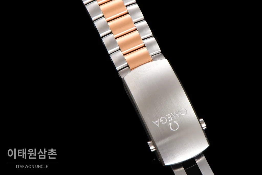 오메가 씨마스터 플래닛오션 600M 옐로우골드 블루베젤 크로노그래프