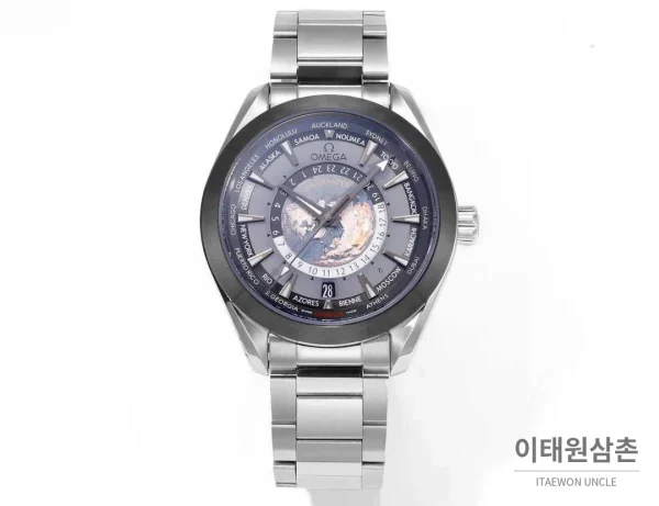 오메가 씨마스터 월드타이머 스틸 블루다이얼 월드타임 오토매틱 43mm 오메가 씨마스터 월드타이머 스틸 블루다이얼 월드타임 오토매틱 43mm