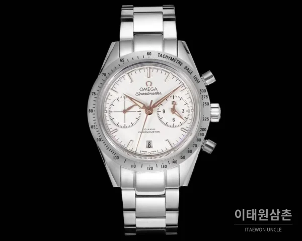 오메가 스피드마스터 '57 스틸 화이트다이얼 크로노그래프 오토매틱 41.5mm