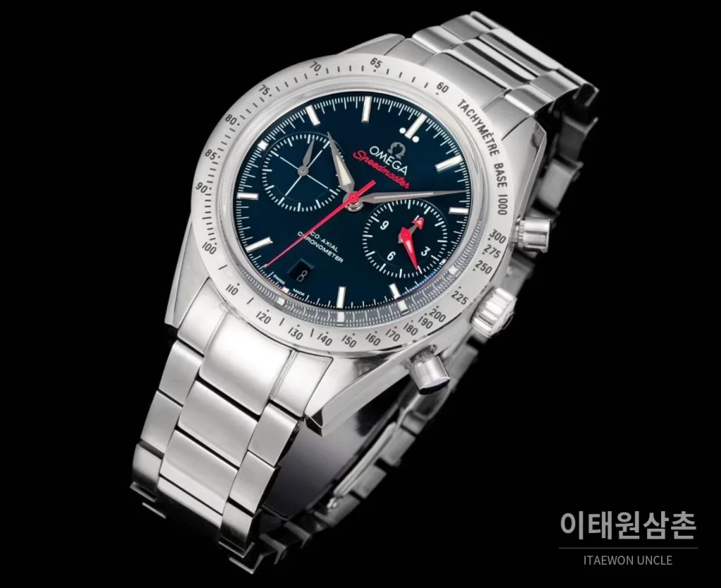 오메가 스피드마스터 57 스틸 블루다이얼 크로노그래프 오토매틱 41.5mm