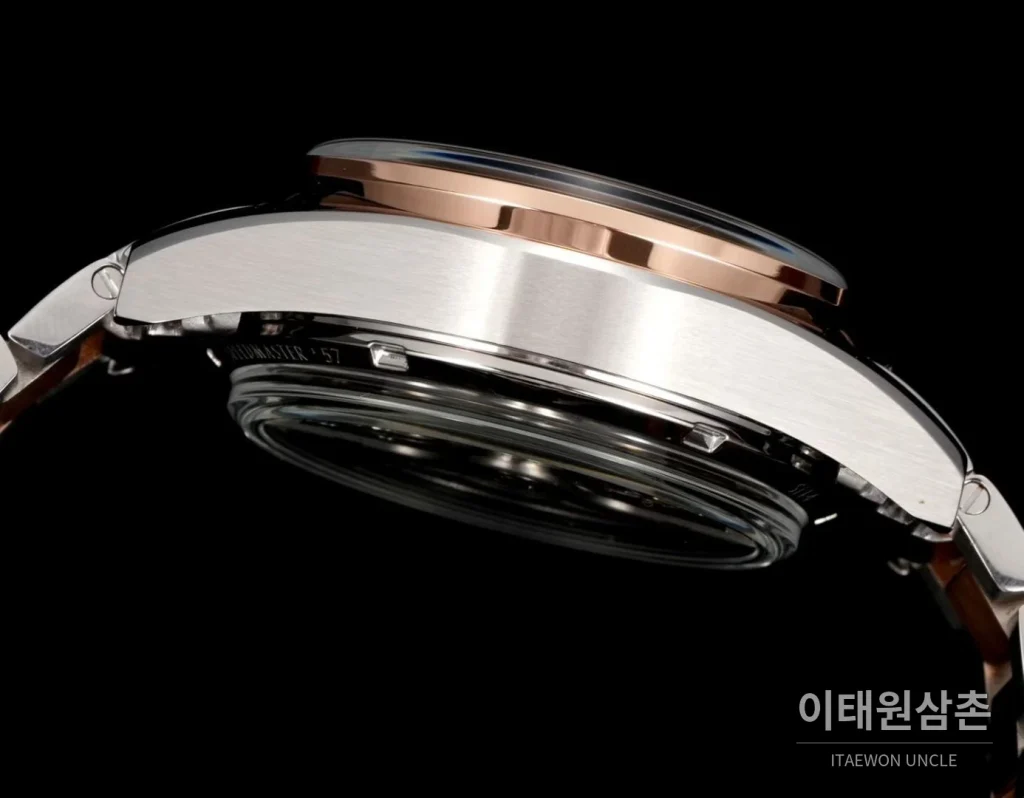 오메가 스피드마스터 57 스틸 블랙다이얼 크로노그래프 오토매틱 41.5mm 블랙 / 실버 투톤 브레이슬릿