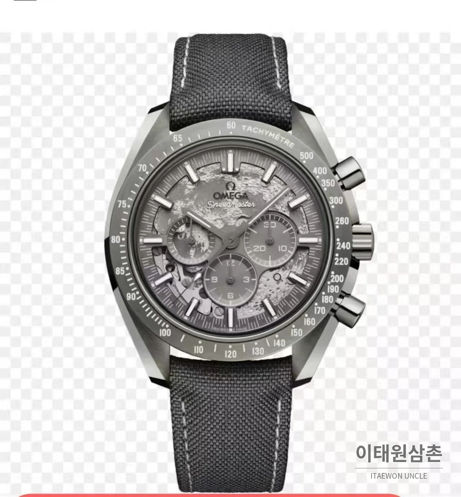 오메가 스피드마스터 아폴로8 블랙세라믹 스켈레톤 크로노그래프 44.25mm