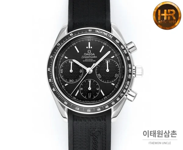 오메가 스피드마스터 크로노그래프 오토매틱 40mm 블랙 다이얼
