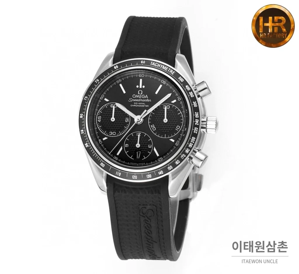 오메가 스피드마스터 크로노그래프 오토매틱 40mm 블랙 다이얼