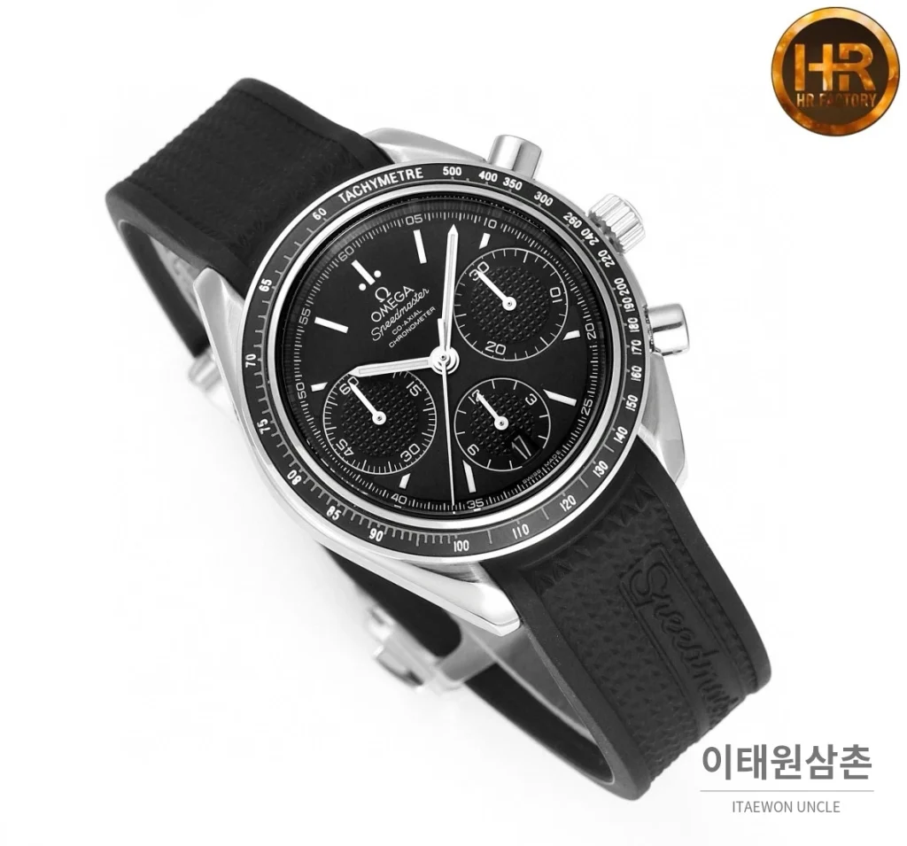 오메가 스피드마스터 크로노그래프 오토매틱 40mm 블랙 다이얼