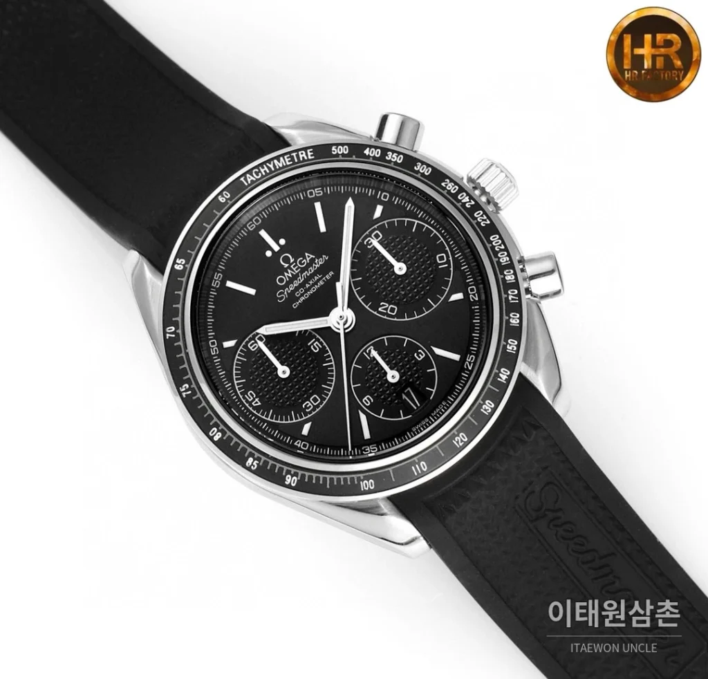 오메가 스피드마스터 크로노그래프 오토매틱 40mm 블랙 다이얼