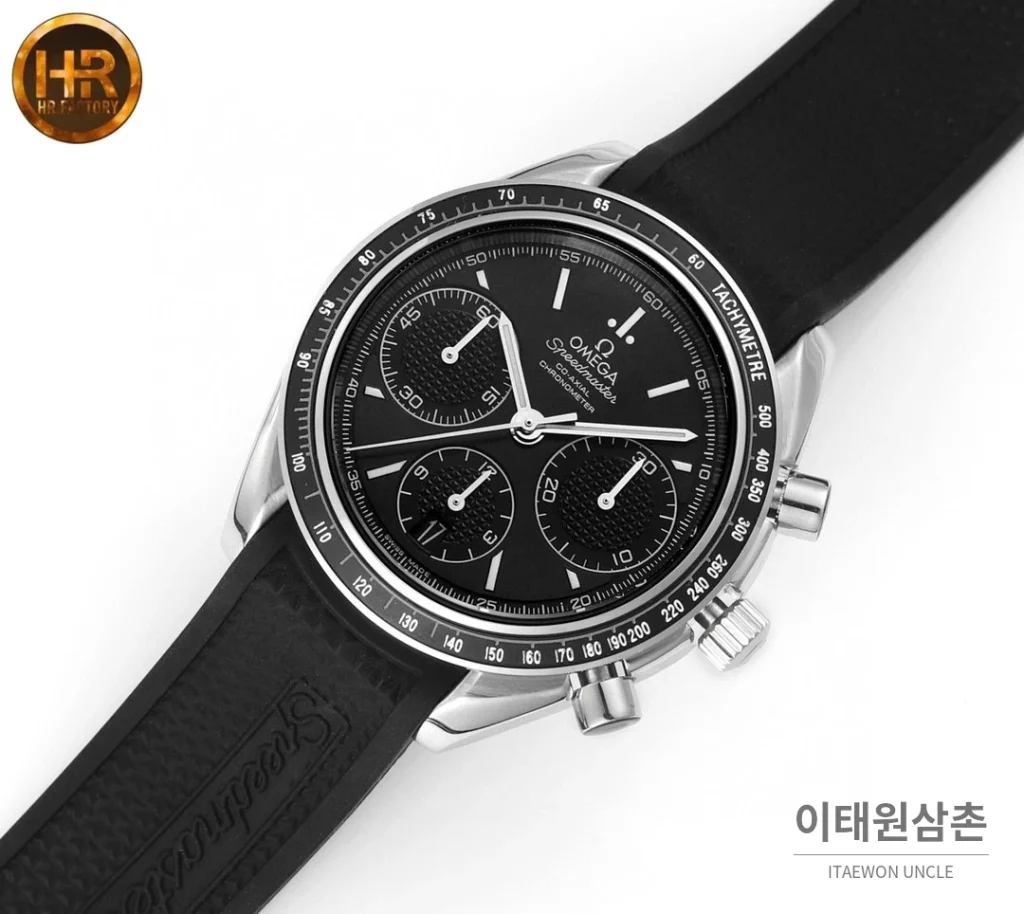 오메가 스피드마스터 크로노그래프 오토매틱 40mm 블랙 다이얼