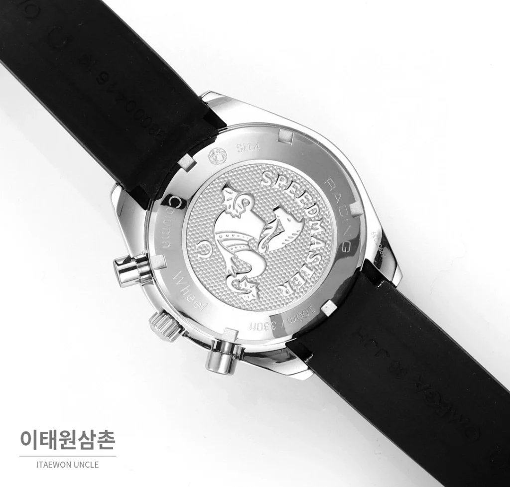 오메가 스피드마스터 크로노그래프 오토매틱 40mm 블랙 다이얼