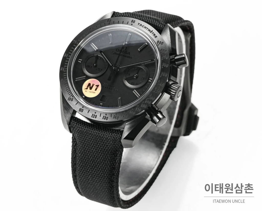 오메가 스피드마스터 문워치 세라믹 크로노그래프 블랙 오토매틱 44.25mm