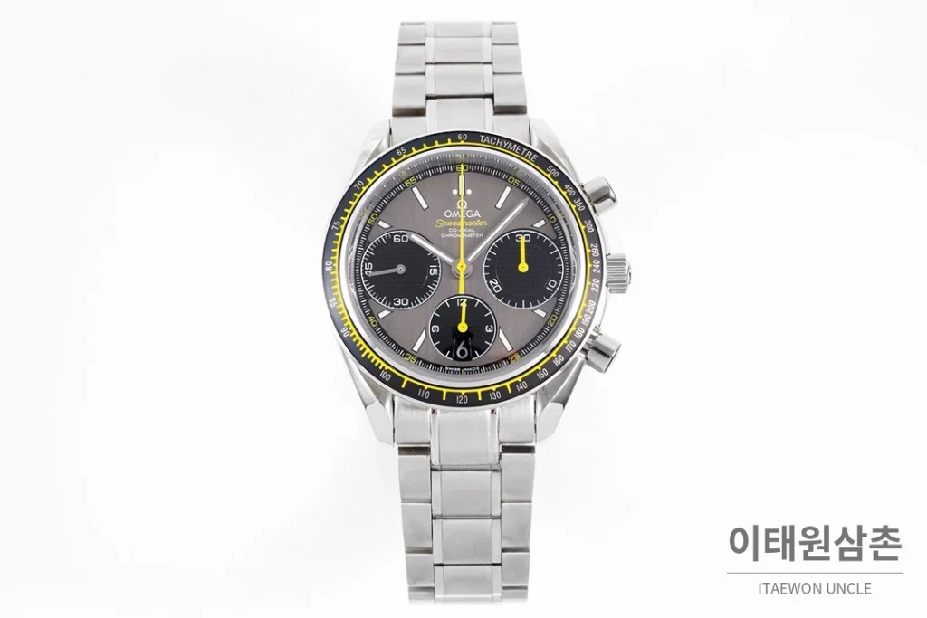 오메가 스피드마스터 레이싱 크로노그래프 오토매틱 40mm 그레이 (4)