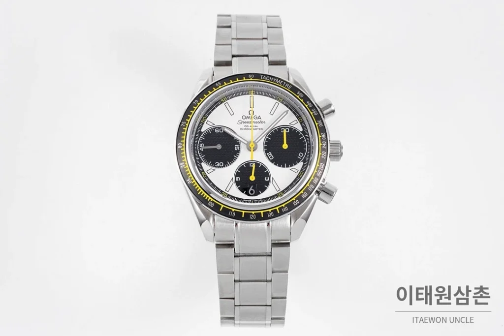 오메가 스피드마스터 레이싱 크로노그래프 오토매틱 40mm 그레이 (5)