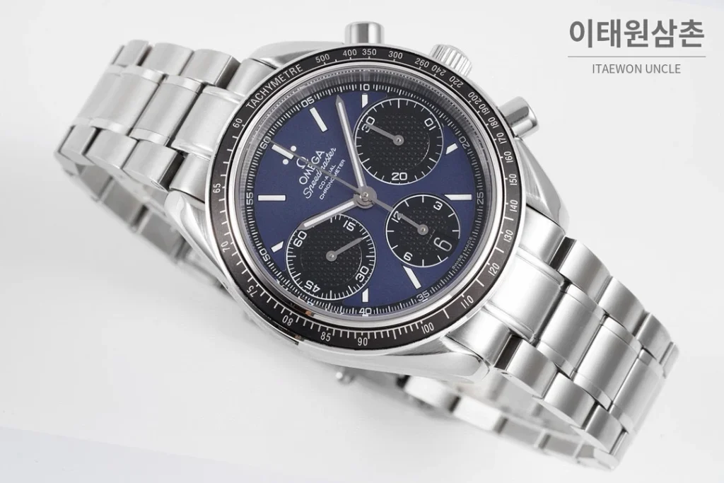 오메가 스피드마스터 레이싱 크로노그래프 오토매틱 40mm 그레이 (2)