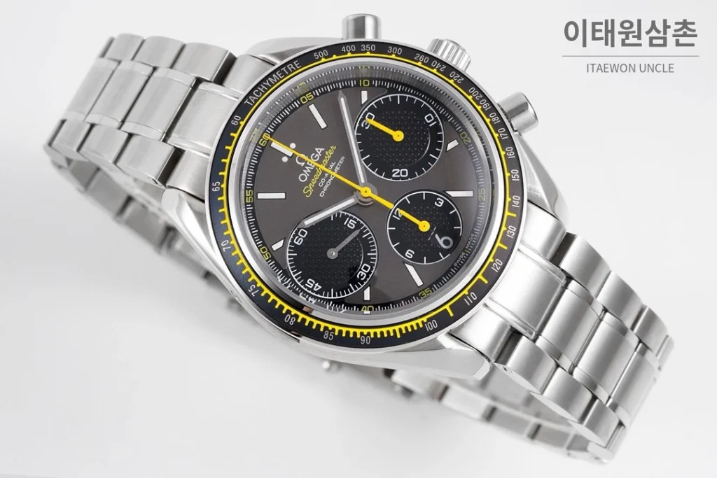 오메가 스피드마스터 레이싱 크로노그래프 오토매틱 40mm 그레이 (4)