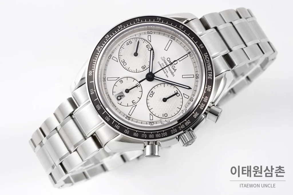 오메가 스피드마스터 레이싱 크로노그래프 오토매틱 40mm 그레이 (3)