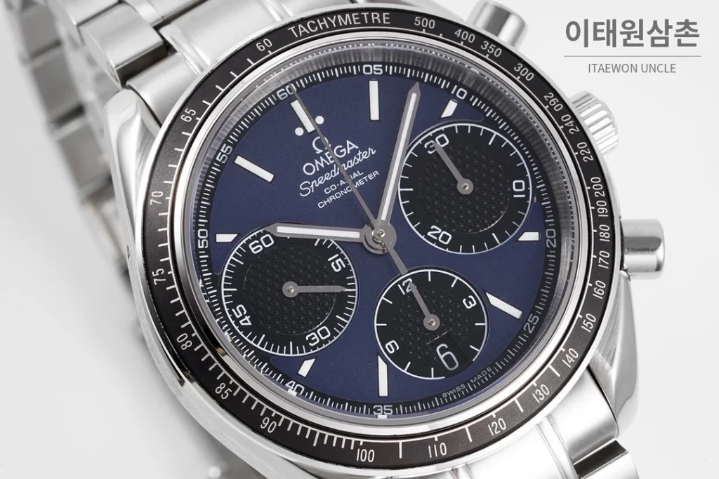 오메가 스피드마스터 레이싱 크로노그래프 오토매틱 40mm 그레이 (2)