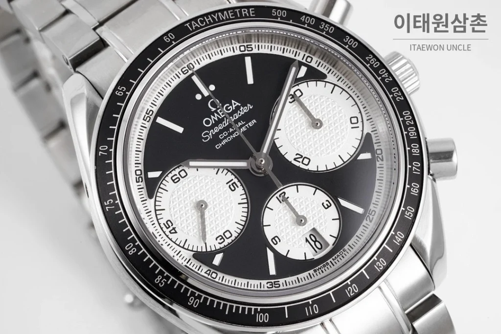 오메가 스피드마스터 레이싱 크로노그래프 오토매틱 40mm 그레이