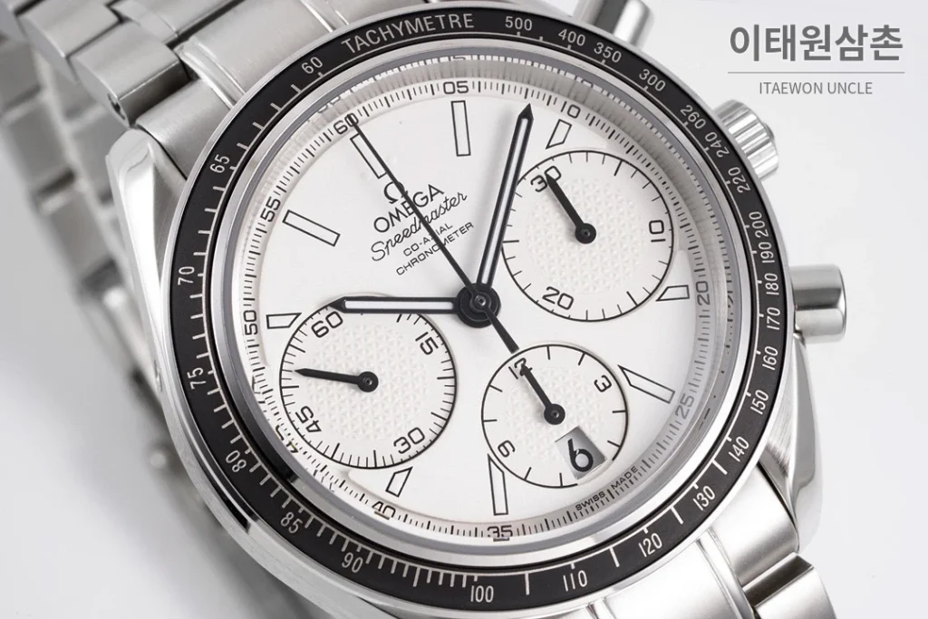 오메가 스피드마스터 레이싱 크로노그래프 오토매틱 40mm 그레이 (3)