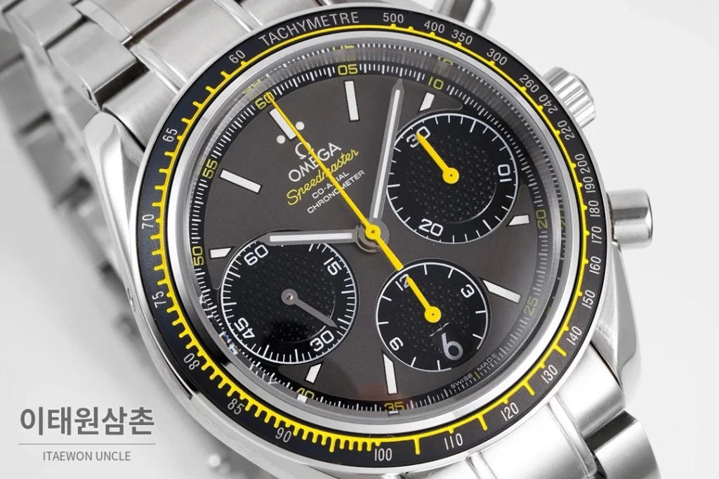 오메가 스피드마스터 레이싱 크로노그래프 오토매틱 40mm 그레이 (4)