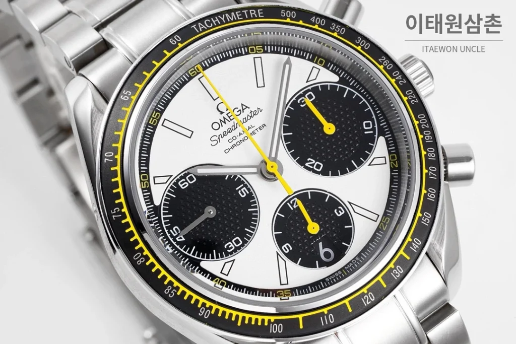 오메가 스피드마스터 레이싱 크로노그래프 오토매틱 40mm 그레이 (5)