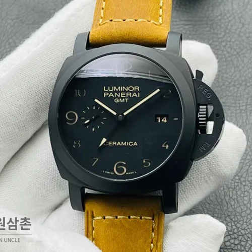 파네라이 루미노르 GMT PAM441 세라믹 블랙다이얼 오토매틱 44mm