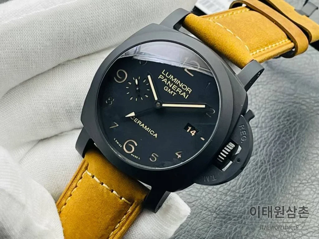파네라이 루미노르 GMT PAM441 세라믹 블랙다이얼 오토매틱 44mm