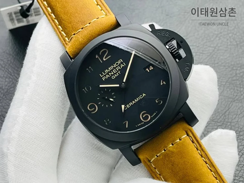 파네라이 루미노르 GMT PAM441 세라믹 블랙다이얼 오토매틱 44mm